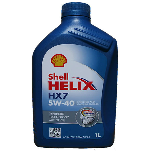 Моторное масло Shell Helix Plus HX7 5w40 полусинтетическое (1 л)